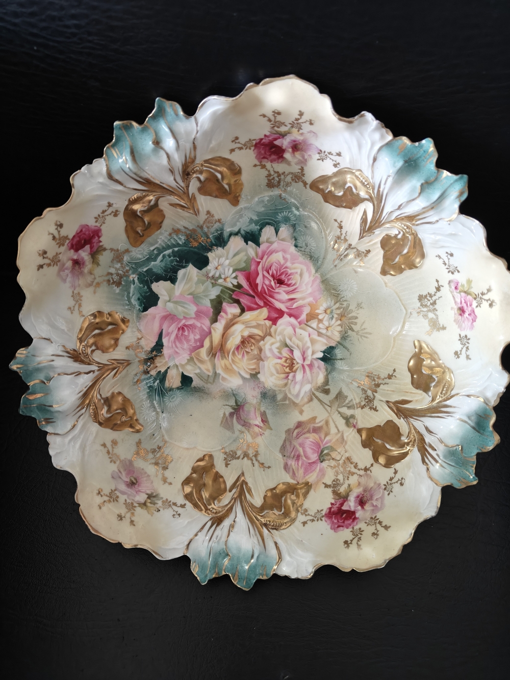 Antique RS Prussia Floral Bowl Circa Late 19th/ Early 20th Century